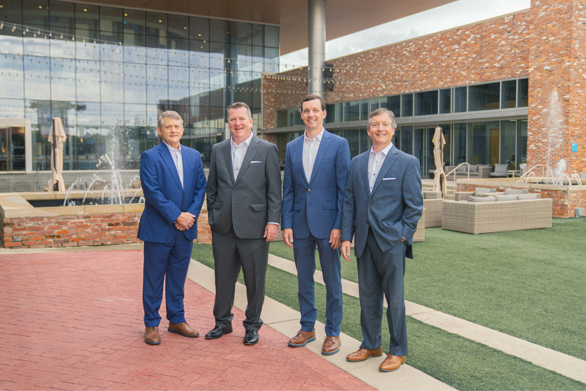 The four 32 North Wealth partners independent financial advisors, outside in Meridian, MS